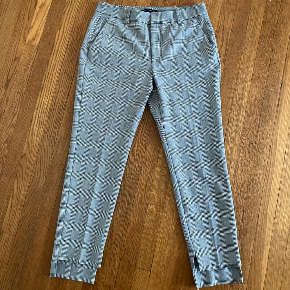 Zara high low ankle trousers